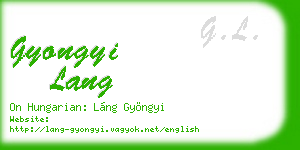 gyongyi lang business card